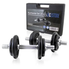 Kurzhantel Set Hantelset Gusseisen 4x2,5kg 4x1,25kg mit Koffer LACESTONE B-Ware