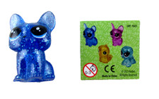 Fremdfigur LITTLEST PET SHOP blau Glitzerkatze 3 KIDSWORLD DAIRY4FUN mit BPZ