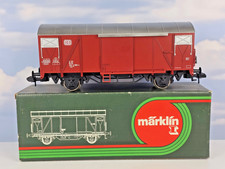 (4544) Märklin 5872 Spur 1 gedeckter Güterwagen mit Zugschlußbeleuchtung in OVP