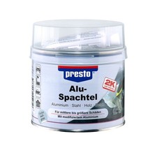 Aluspachtel Presto 1kg Metallspachtel Spachtelmasse Prestolith Alu inkl. Härter