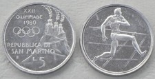 San Marino 5 Lire Gedenkmünze