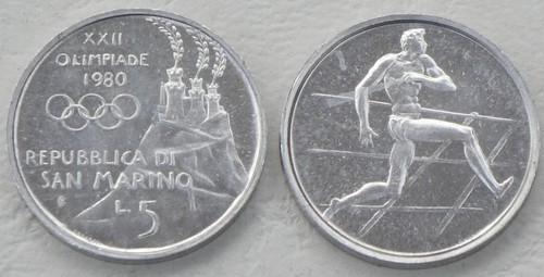San marino lire gedenkmünze - san,