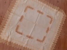 Tischdecke Mitteldecke 70 X 70 Hardanger Stickerei Handarbeit