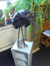 Kunst- Figur- Rabe- aus