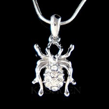 Spinne mit Swarovski Kristall