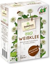 ReNatura Bio Weißklee (Trifolium repens) 0,5 kg Futterpflanze mehrj. Kleesaat