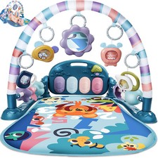 Spielmatte mit Spielbogen für Baby mit Musik Spieldecke Krabbelmatte für Babys