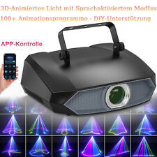 100W 3D Animierte RGB Laser Projektor Bühnenlicht APP DIY DMX Party DJ Disco KTV
