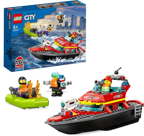 Lego 60373 city - lego, feuerwehrboot