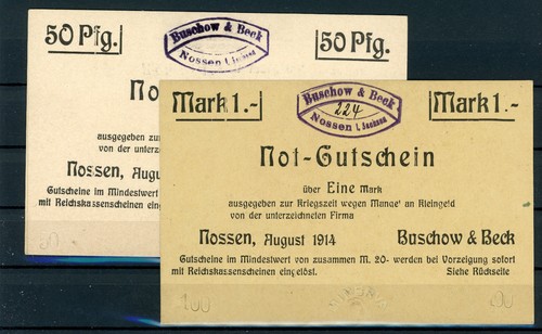 Nossen notgeld 1914 - nossen,