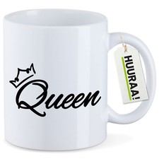 Kaffeetasse Queen Krone Keramik Tasse Geschenkidee Souvenir Präsent Wichtelgesch