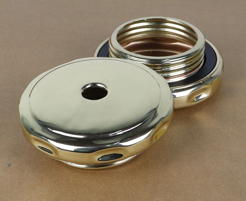 Messing kühlerdeckel mit loch - messing,