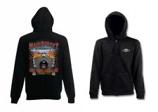 Sweatshirtjacke Schwarz Biker