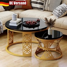 2er Couchtisch Set Rund