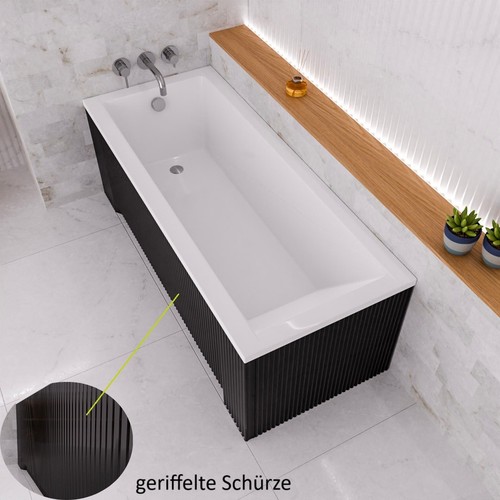 Badewanne acrylwanne 180x80 - 180x80, cm