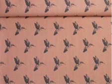 Dekostoff 100x140cm, Bastelstoff, Kolibri, Vögel, Heimdekoration, Taschenstoff,