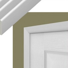 Türrahmen-Kit 95 mm Kantenstreifen Kunststoff Architrav Verkleidung für Türkantenabdeckung