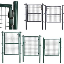 Gartentor Metall Verzinkt Gartenpforte Tor Zaun Gartentür Premium Tür 100-150CM