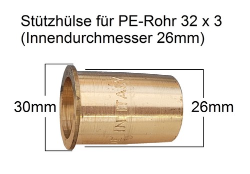 Stützhülse für rohre - stützhülse, pe