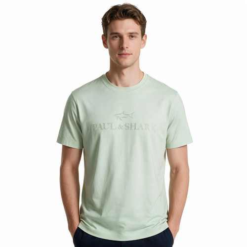 Paul shark herren - mint, t-shirt