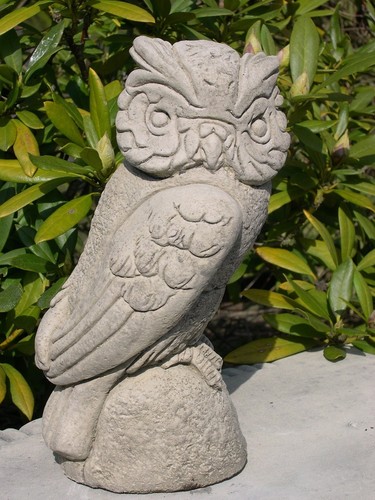 Eule steinfigur frostfester - eule,