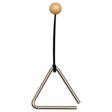Triangel mit Klangstab / Schlägel, Instrument Musikinstrument Musik, 10 cm