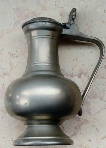 Kleine zinnkanne mit deckel - mit,