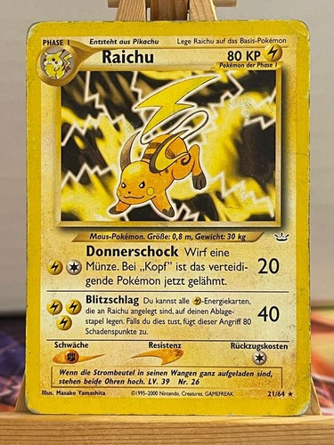 Raichu neo revelation - 21/64,