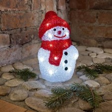 LED Acryl Schneemann 14x18cm