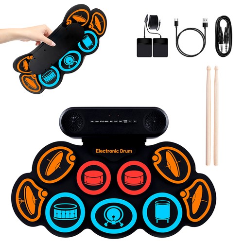 Roll drum pad - roll-up,