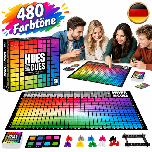 Hues and cues brettspiel - hues,