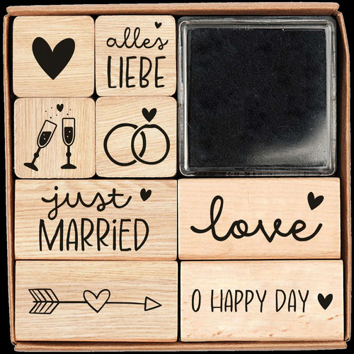 Stempel set hochzeit - hochzeit, |