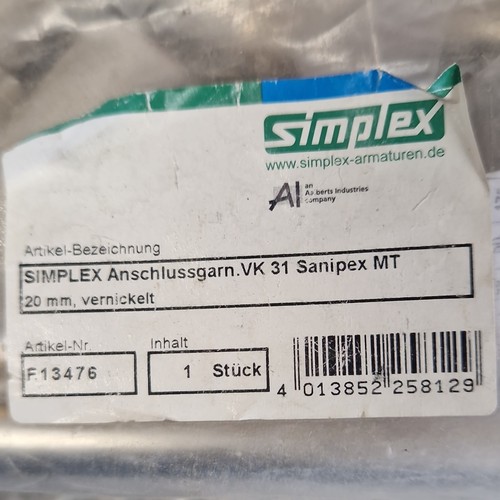 Simplex anschlussgarnitur - simplex, vk