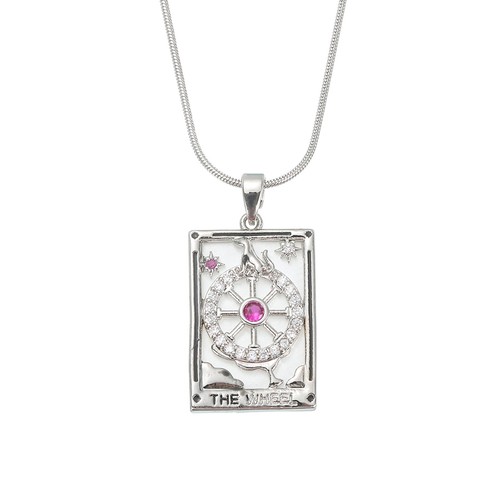 Tarot karten halskette 22x15mm - tarot,