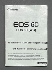 CANON EOS 6D / WG Wi-Fi - Bedienungsanleitung / deutsch