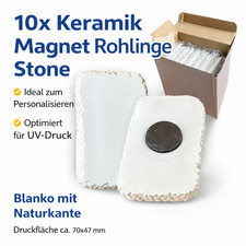 10x keramik magnet stone - magnet,