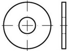 50 x Flache Scheiben, große