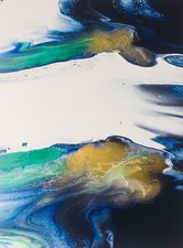 Fluid Painting auf Leinwand