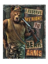 Schild USA US Army Bären Jagd