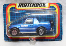 my1112, Matchbox 1991 Motorcity Isuzu Amigo blue blau Blister ist ZU! 1:64