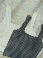 2er Set Tops In Grau (XXS) Und