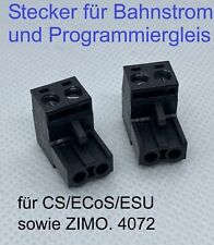 2x Stecker Central Station ECoS 60214/60215  ähnlich Märklin E611719 Trix NEU