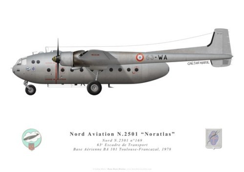 Print nord 2501 noratlas - nord, "noratlas"