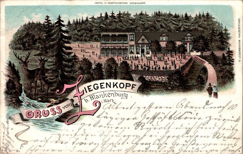 Litho gruss aus blankenburg - litho,
