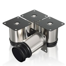 4X Möbelfüße Gleitfuß Fuße Küchenfüße höhenverstellbar Sofafuß Schrankfuß MODERN