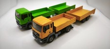 Siku 3920 MAN LKW für Raupenbagger Grün Orange 90er Sammler Kult 1:55