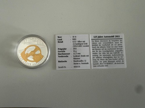 Euro gedenkmünze 125 jahre - 125,