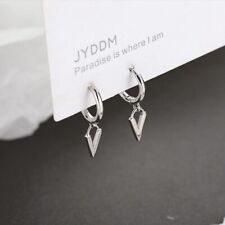 Creolen- Anhänger Dreieck echt Sterling Silber 925 Damen Ohrringe Ohrhänger