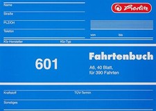 Herlitz Fahrtenbuch A6 40 Blatt # 601 Firmenwagen Fahrten neue Version - B-Ware