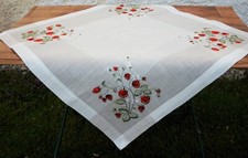 Tischdecke 110x110cm erdbeeren - tischdecke,
